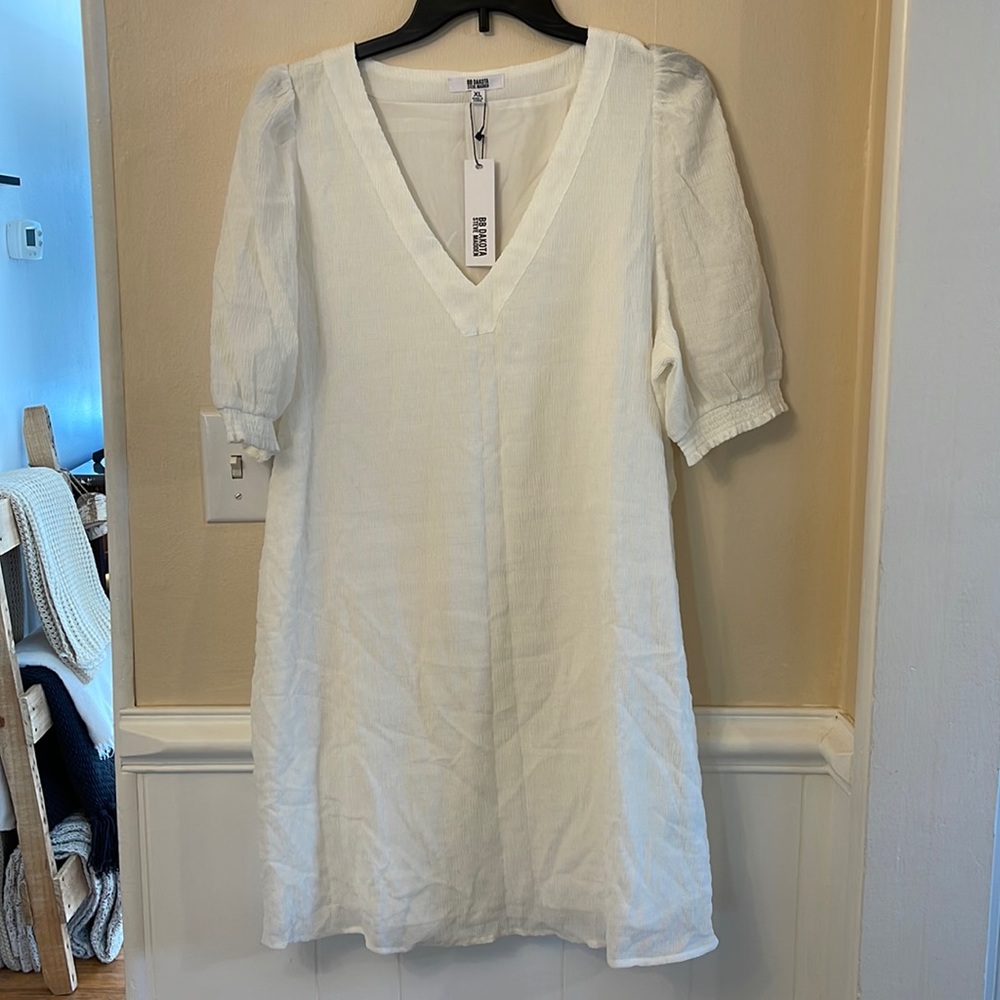 NWT BB Dakota Steve Madden bright white dress 👗 women’s size XL 🤍